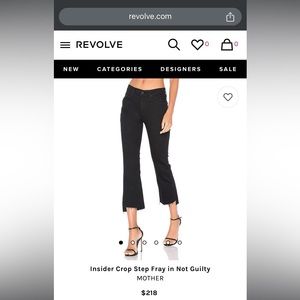 Mother Insider Crop Step Fray